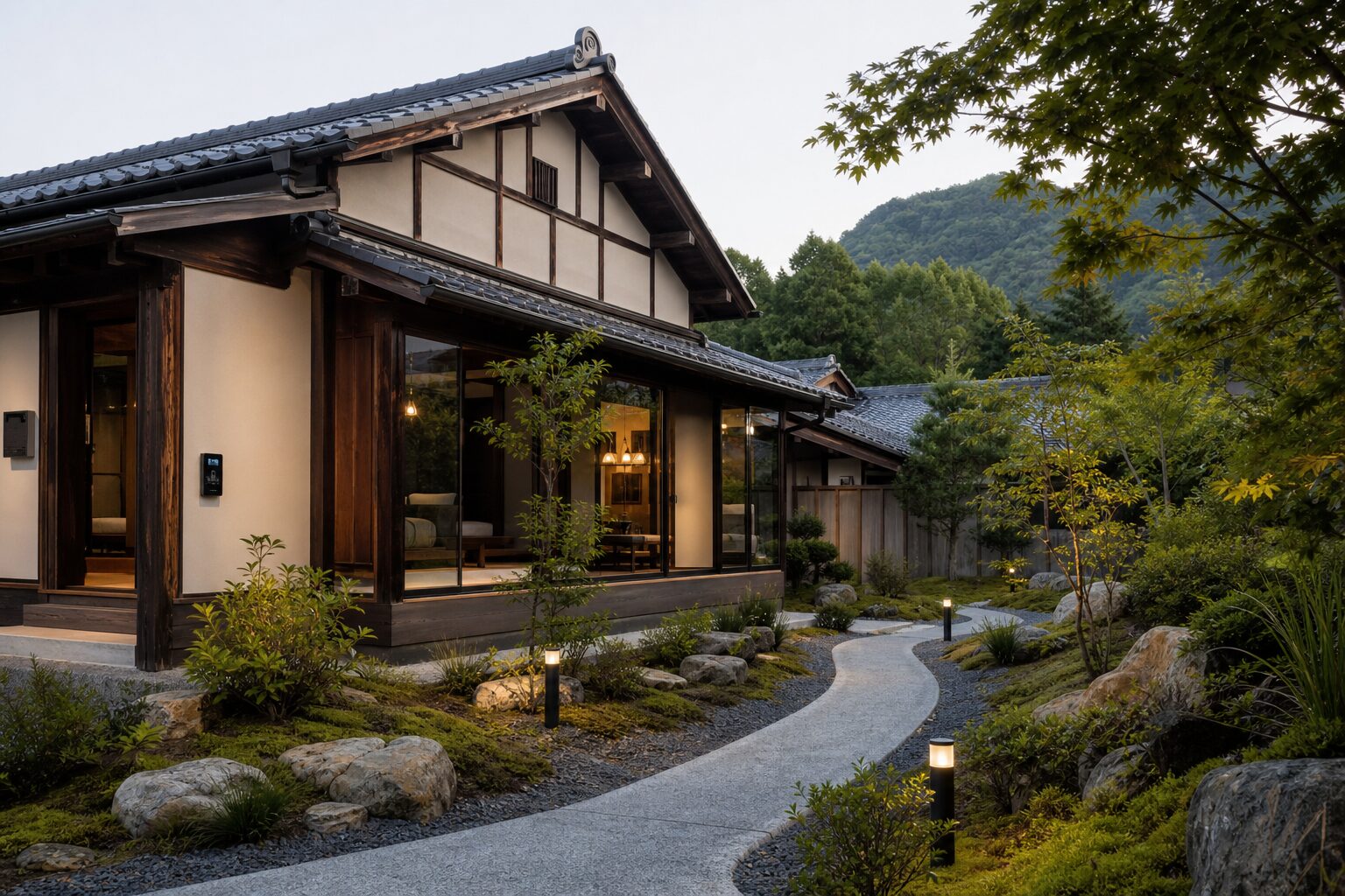 無人貸別荘への転換を検討する小規模旅館の外観