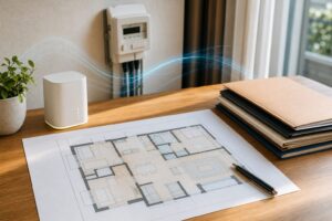 民泊物件の電気・ガス・インターネット契約を一元管理するイメージ