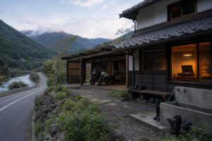 地域の体験に対応した設備を備える民泊の外観イメージ